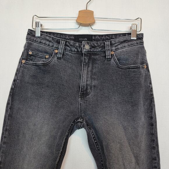 ROLLA’S 29×31 Tim Slims Slim Fit Stretch Jean Slim Taper / Black-Gray Wash - Picture 9 of 15